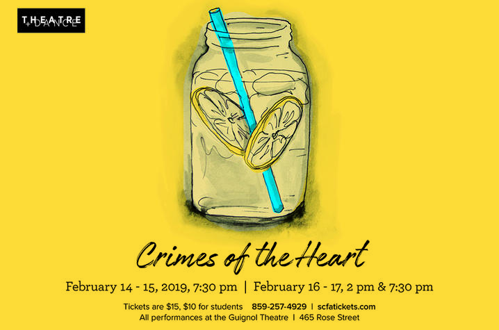 photo of web banner for "Crimes of the Heart"