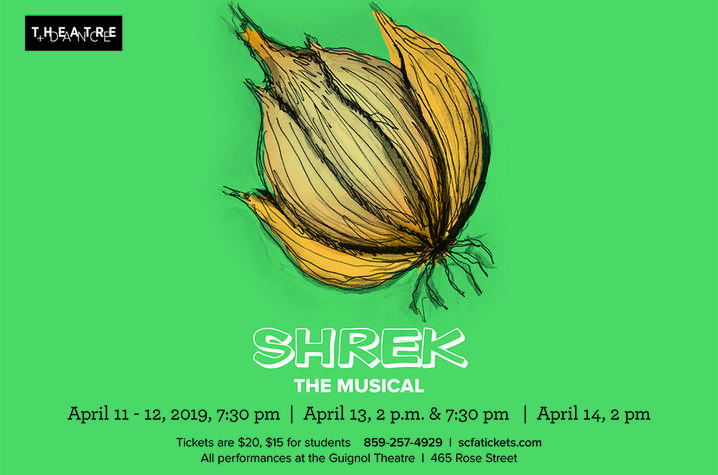 photo of UK Theatre's web banner for "Shrek"
