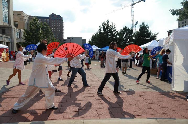 photo of tai chi demonstration - Global Confucius Institute