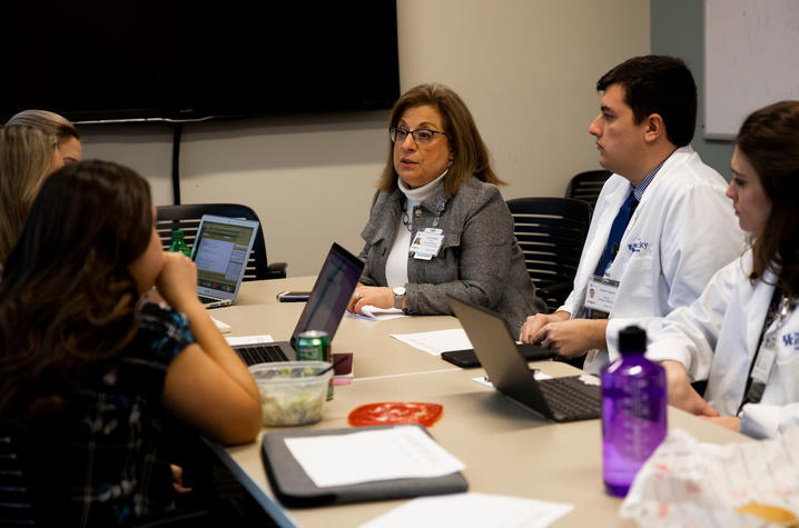 Family and Community Medicine's Dr. Husteddem leads discussion