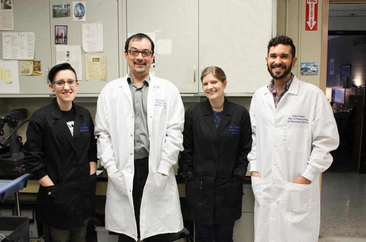 Photo of Olivier Thibault's lab staff