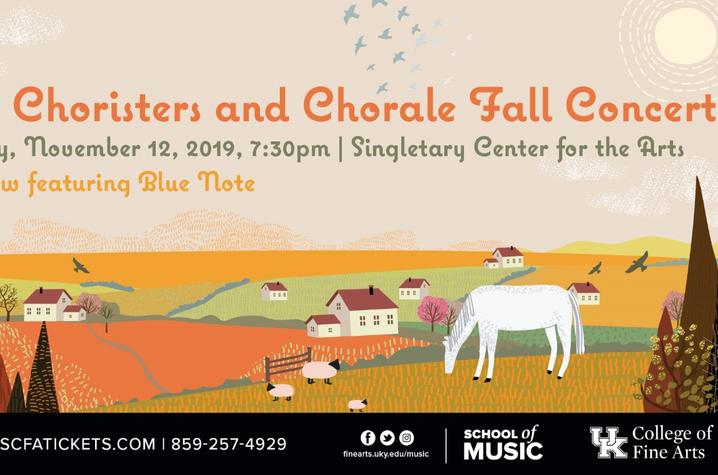 photo of web slide for 2019 UK Choristers and Chorale Fall Concert