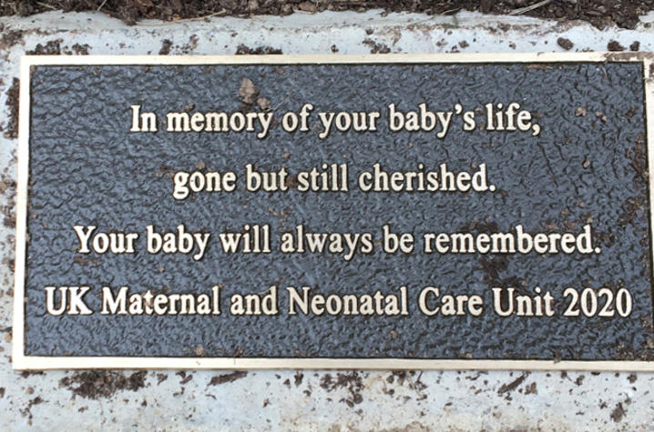 photo of memorial plaque