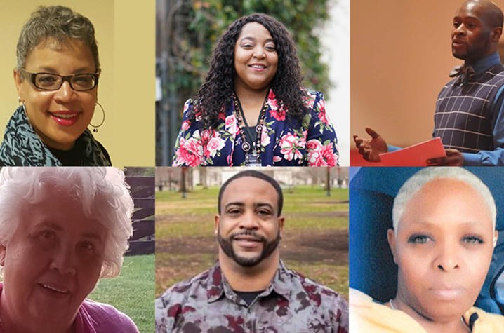 UNITE community panelists: (Top, left to right) Olga McKissic, Shameka Parrish-Wright, Donovan Taylor; (Bottom, left to right) Rosa Martin, Stephen Overstreet, Tiffany Clark.