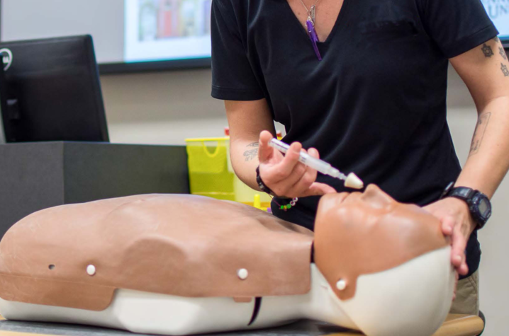 A naloxone administration demonstration