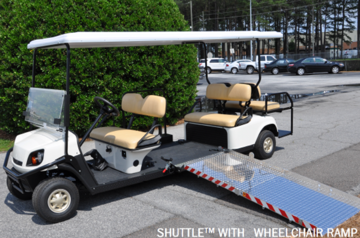 photo of a wheelchair accessible golf cart