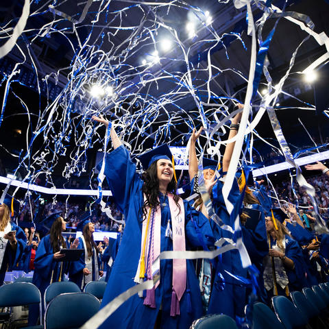 This is a photo from UK's Commencement in May 2019.