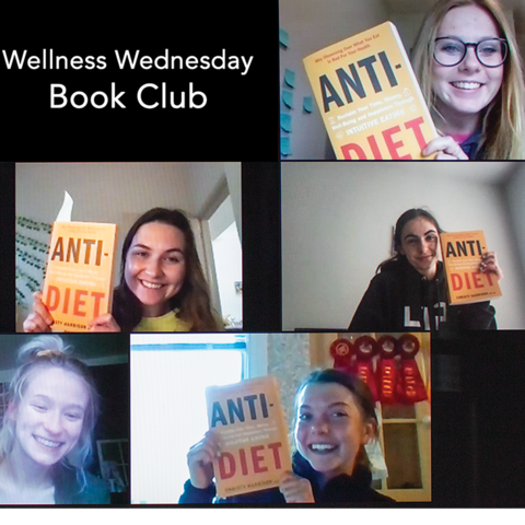 Dietetics and human nutrition students in the Wellness Wednesday Book Club participate in their first meeting