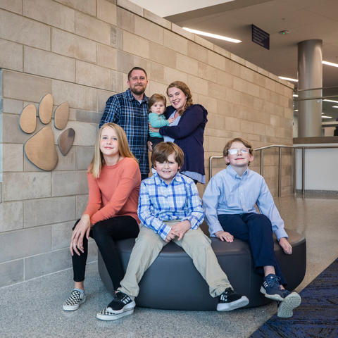Photo of Luke Ramey and his family
