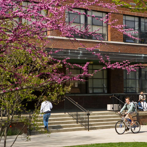 Person on bike.