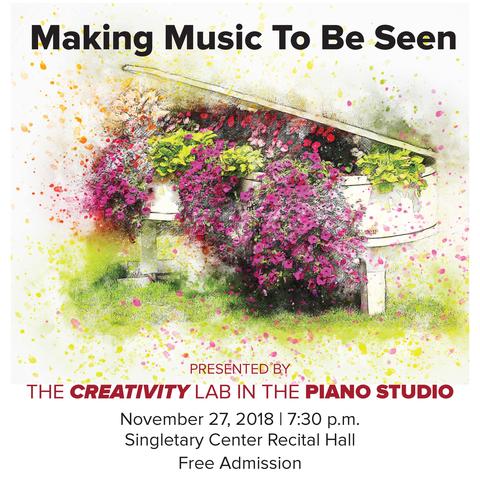 photo of poster for "Making Music To Be Seen" concert