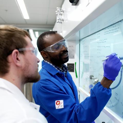 Samuel Awuah, Ph.D., and Justin Holmes