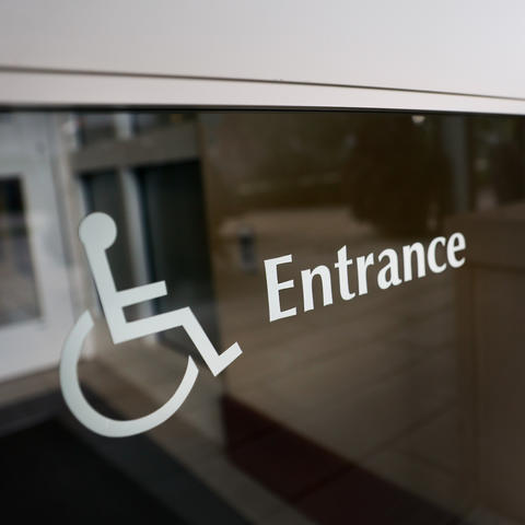Handicap accesible symbol. 