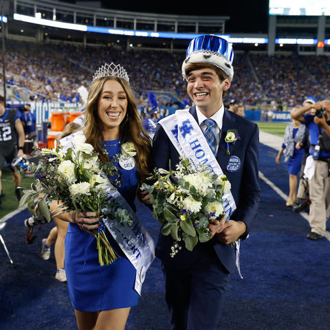 photo of Claire Dzan and Preston White, UK 2021 Homecoming Queen and King