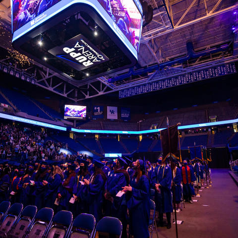 December 2021 commencement ceremony at Rupp Arena