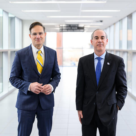 UK Co-executive Vice Presidents for Health Affairs Robert S. DiPaola and Eric Monday.
