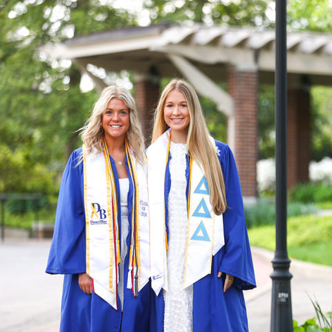 Sumner (left) will graduate from the College of Arts and Sciences and the Lewis Honors College. Hornung (right) will be graduating from the Stanley and Karen Pigman College of Engineering. Carter skaggs | UKPhoto