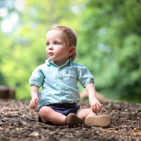 Image of Nolan Polston sitting outside