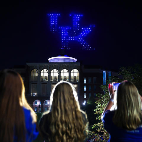 This is a photo of students at UK’s Campus Ruckus event.