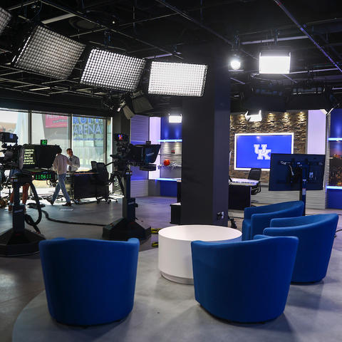The new studio in Rupp Arena 