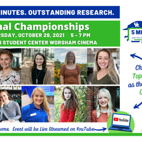 UK 5-Minute Fast Track Competition finalists will present their research on Oct. 28.