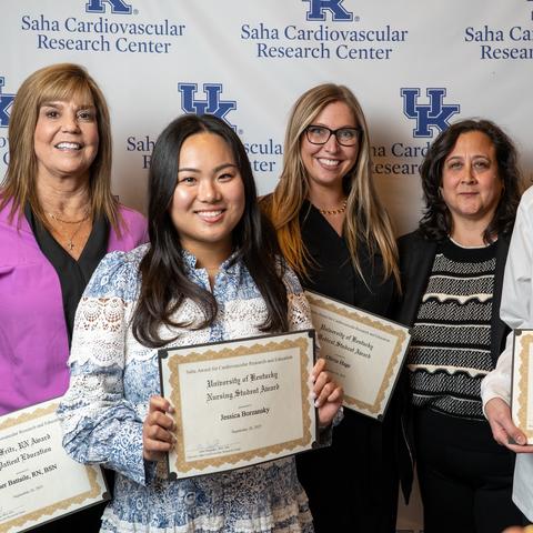 Winners of the Saha Award for Cardiovascular Research and Education. Photo provided