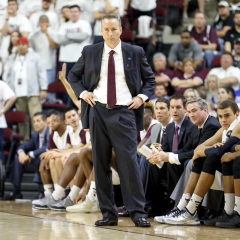Billy Kennedy coached the Texas A&M Aggies from 2011-2019. During his time in College Station he was diagnosed with Parkinson's disease. Photo courtesy of Associated Press.