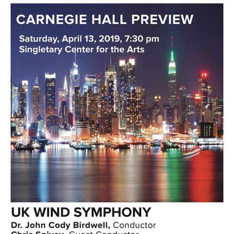 photo of "Carnegie Hall Preview" poster