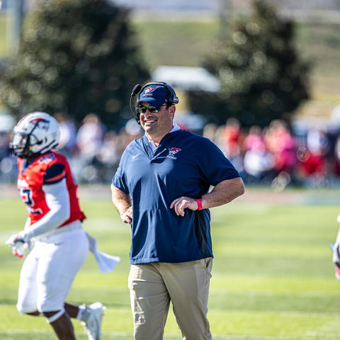 Shan Housekeeper was presented with a dream opportunity — a head coaching position — while in the midst of his health battle. Photo courtesy of University of the Cumberlands Athletics.