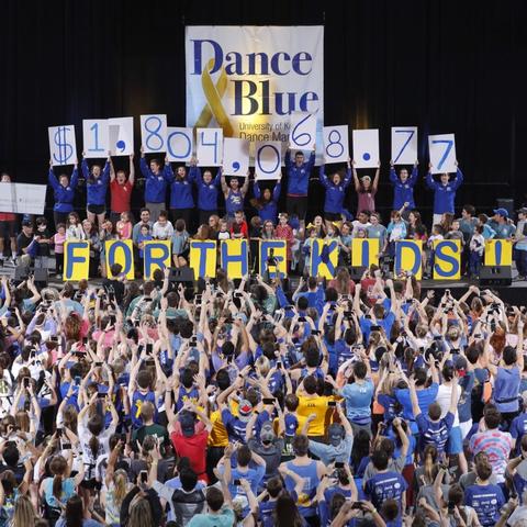 photo of the DanceBlue fundraising reveal