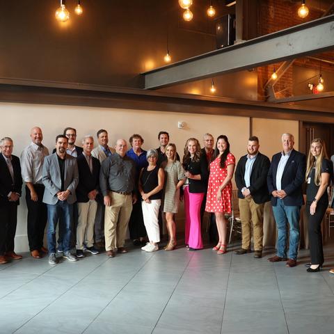The founding members of the Estate Whiskey Alliance. Photo by Sabrina Hounshell, UK Martin-Gatton College of Agriculture, Food and Environment.