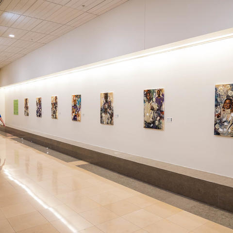 image of gallery wall in Chandler hospital