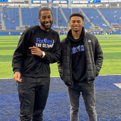 photo of Carlos Lewis and Ryan Page at Kroger Field