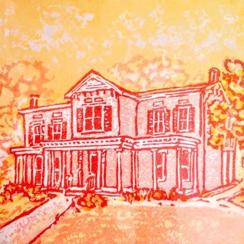 photo of illustration of Gaines Center