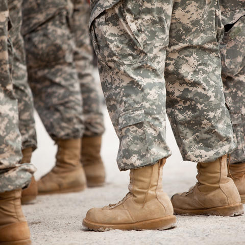 Getty Image of Military Members
