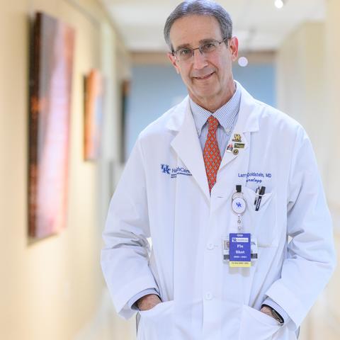 Larry Goldstein, M.D., chair of the University of Kentucky Department of Neurology. Photo by Shaun Ring