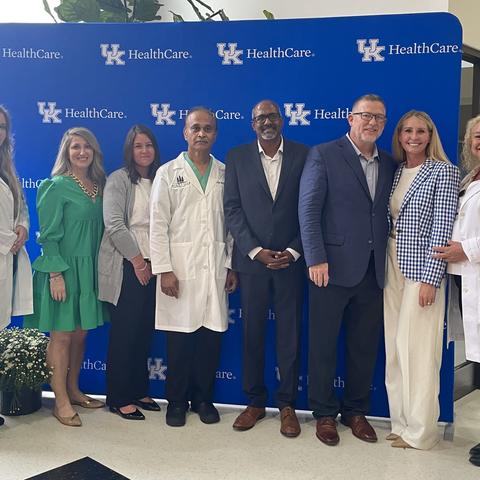 UK HealthCare and Pineville Community Health Center members at the affiliate announcement. Photo by Laura Baker.