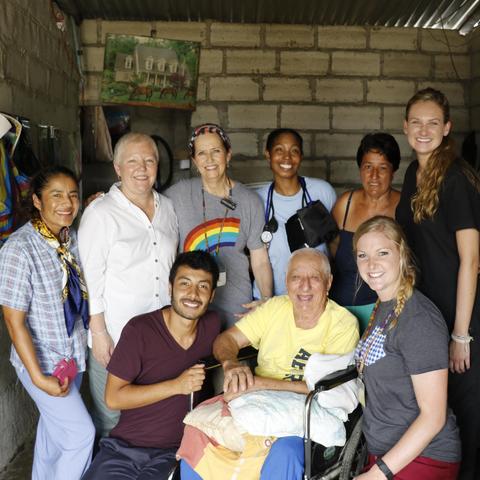 Photo of UK community members in Ecuador for Shoulder to Shoulder