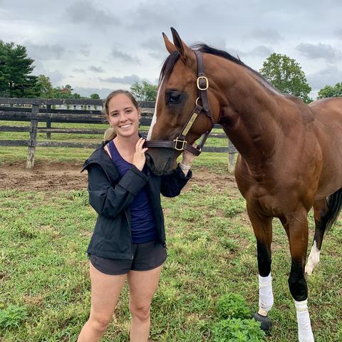 Kelley Renner always had an interest in post injury experience and a passion for the equine industry, so she decided to combine the two for her research. Photo provided by Kelley Renner.