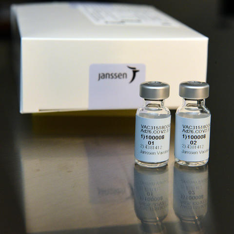 Johnson & Johnson vaccine vials