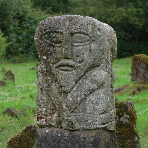 Janus Face Stone Figure, Boa Island, County Fermanagh, Ireland