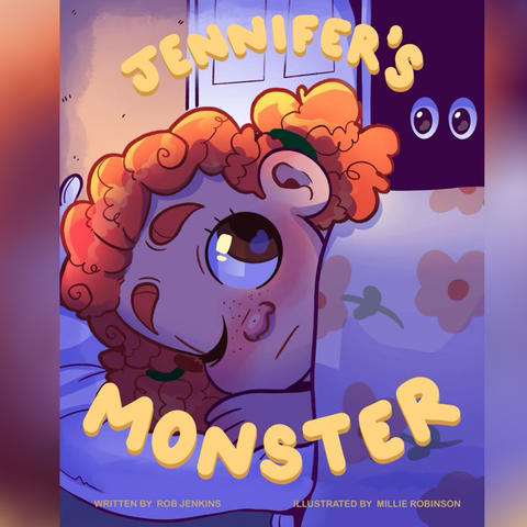 image of the cover of the children’s book “Jennifer’s Monster”