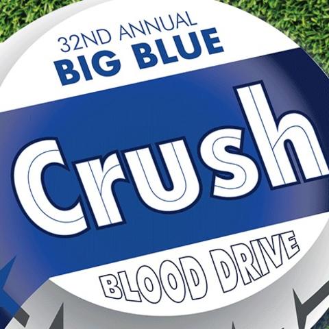 logo that says 32nd Annual Big Blue Crush Blood Drive