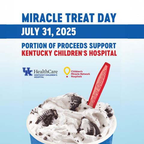 promotional graphic with image of a DQ blizzard
