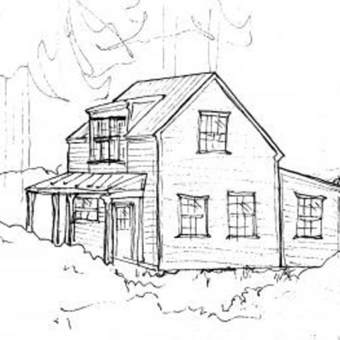 Artist's rendering of Mill House at Glendower, the setting for new UK creative writing residency program