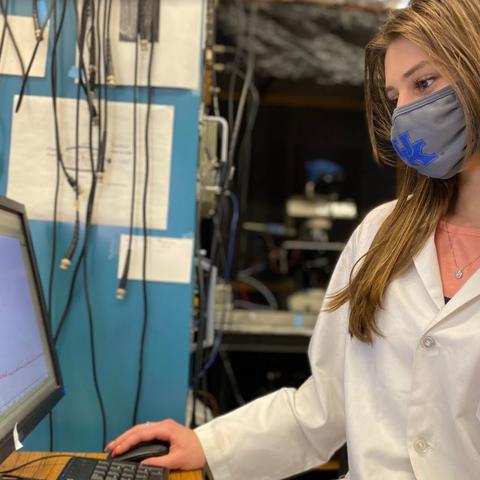 UK undergraduate Nicole Marguerite has been conducting research alongside mentor Robin Cooper, Ph.D., in the College of Arts and Science's Biology department.