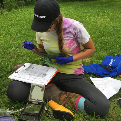 Rachel Pagano studied snake fungal disease in Kentucky's ecosystem
