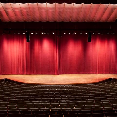 photo of Singletary Center Concert Hall empty stage and seats