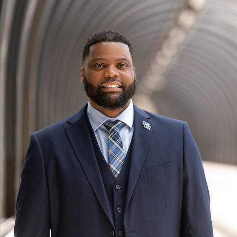 Corey Moore leads advising for undergraduates and graduate students in the College of Nursing. | UK Photo