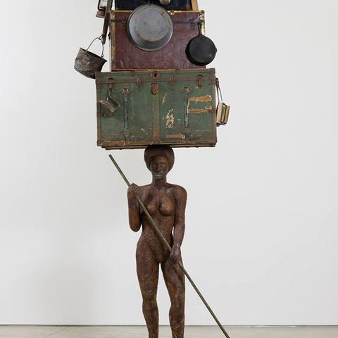 photo of sculpture from "Breach" by Alison Saar